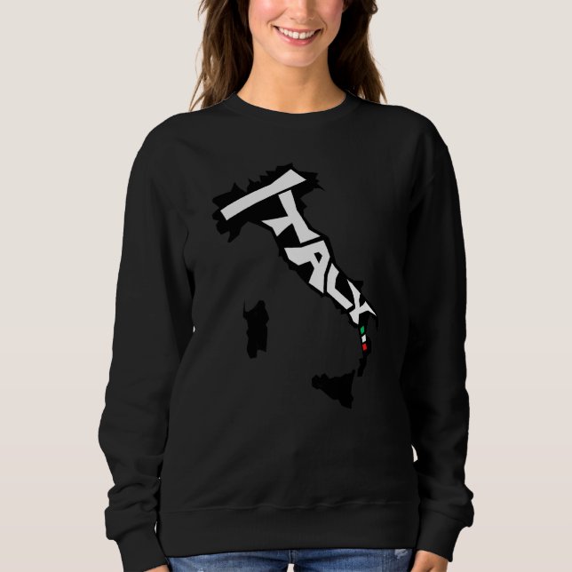 Retro Italien Karta T Shirt (Framsida)