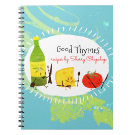 Retro italiensk anteckningsbok för