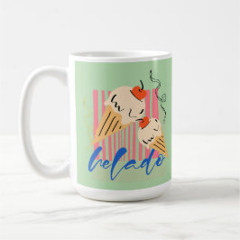 Retro italienska glasskoner kaffemugg