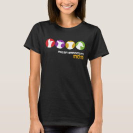 Retro Italienska Greyhound Mamma Modern Silhouette T Shirt