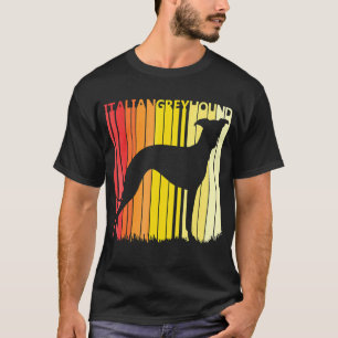 Retro Italy Greyhound Hund Retro Hund T Shirt