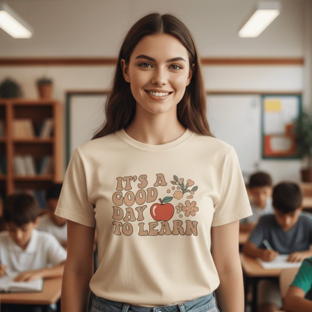 Retro It's A Good Day To Learn Teacher  | Groovy A T Shirt (Skapare uppladdad)