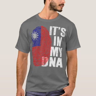 Retro its in my DNA Taiwan Fingerprint Taiwanese F T Shirt