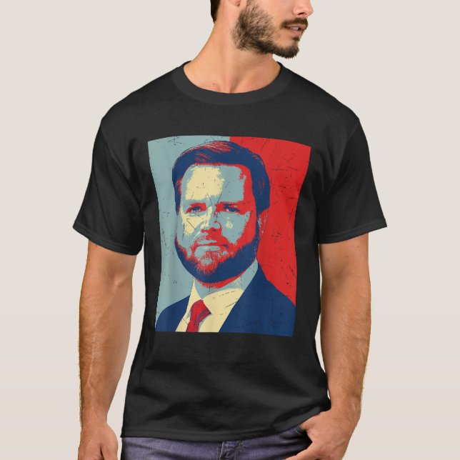 Retro J.D. Vance for President 2028 Vance 2028 T Shirt (Framsida)