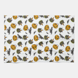 Retro-Jack och katt Kökshandduk