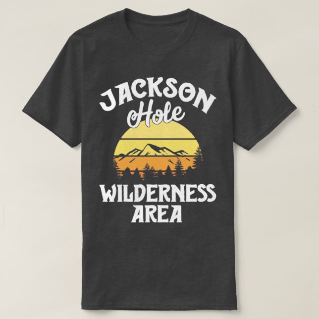 Retro Jackson Hål T Shirt Wyoming Vintage Wildern (Design framsida)