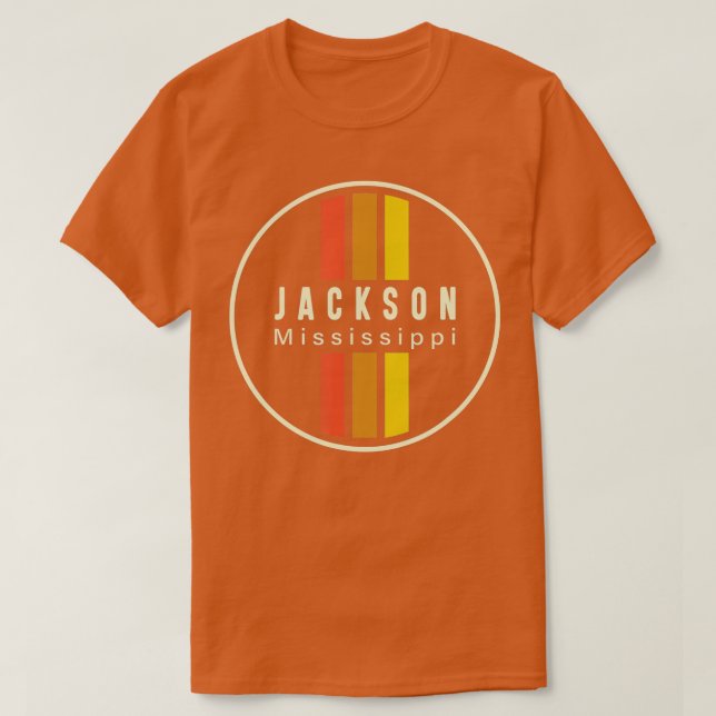 Retro Jackson Mississippi  T Shirt (Design framsida)