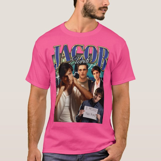 Retro Jacob Elordi Retro T Shirt (Framsida)