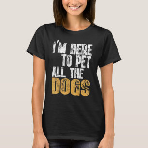Retro Jag är här för att skydda alla Coolor Hund T Shirt