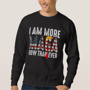 Retro Jag är nu mer MAGA än någonsin funn Lång Ärmad Tröja