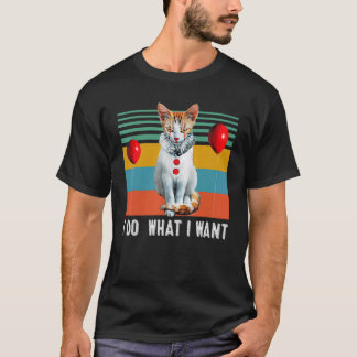 Retro Jag Gör Vad Jag Vill Katt Kisse T Shirt