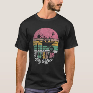Retro jag kommer att vara i min kontors trädgård t shirt