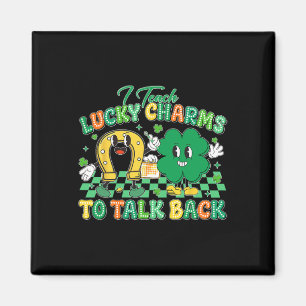 Retro jag lär Lucky Charms att tala Ck St Patricks Magnet