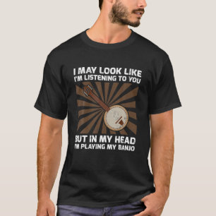 Retro jag lyssnar på dig, men i mitt huvud spelar  t shirt