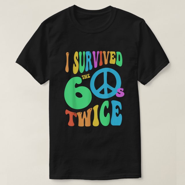 Retro jag ÖVERLEVT mina 60 gånger 70-dagars Jo T Shirt (Design framsida)