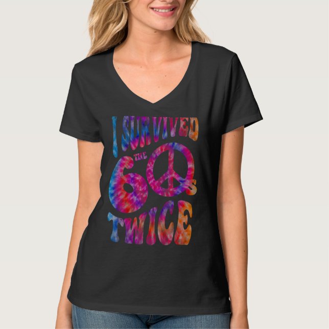 Retro jag ÖVERLEVT mina 60 gånger 70-dagars Jo T Shirt (Framsida)