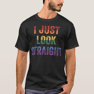Retro jag ser bara hetero lesbisk queer gay Lgbt T Shirt