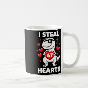 Retro jag stjäl 67 hjärtan 67 Alla hjärtans dag di Kaffemugg