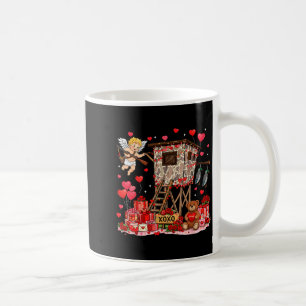 Retro jaktand Kamuflage Baby Cupid Alla hjärtans d Kaffemugg