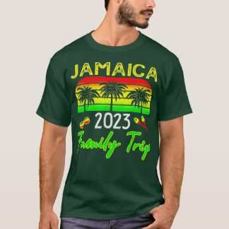 Retro Jamaica Family Vacation 2023 Jamaican Holida T Shirt