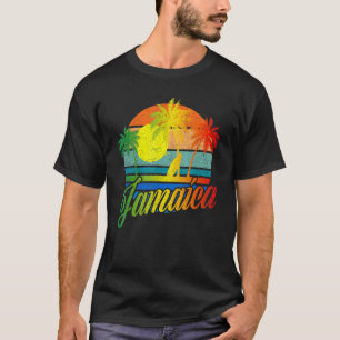 Retro Jamaica Summer Beach Vacation För manar Wome T Shirt