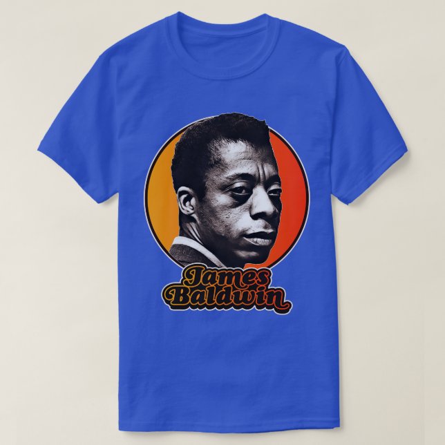 Retro James Baldwin Tribute T Shirt (Design framsida)