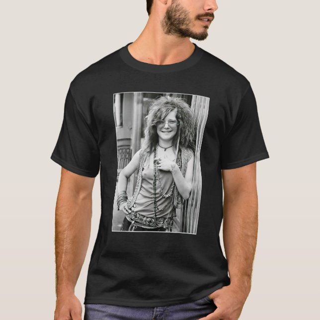 Retro Janice Arts Joplins Kärlek Land Music Costu T Shirt (Framsida)