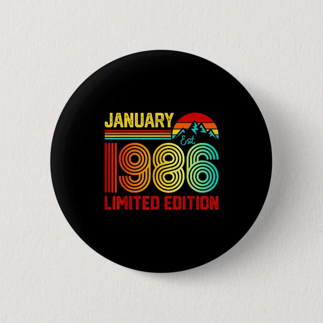 Retro January 1986 Limited Edition 40-year-old 40t Knapp (Framsida)