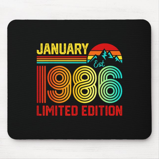 Retro January 1986 Limited Edition 40-year-old 40t Musmatta (Framsidan)