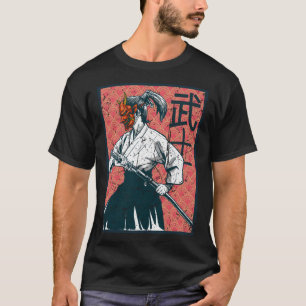 Retro Japan Japansk Geisha Artwork Japanska Onna T Shirt