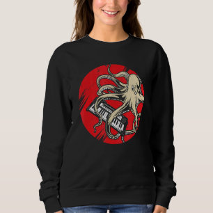 Retro Japan Synthesizer Octopus Analog Synth Vin T Shirt