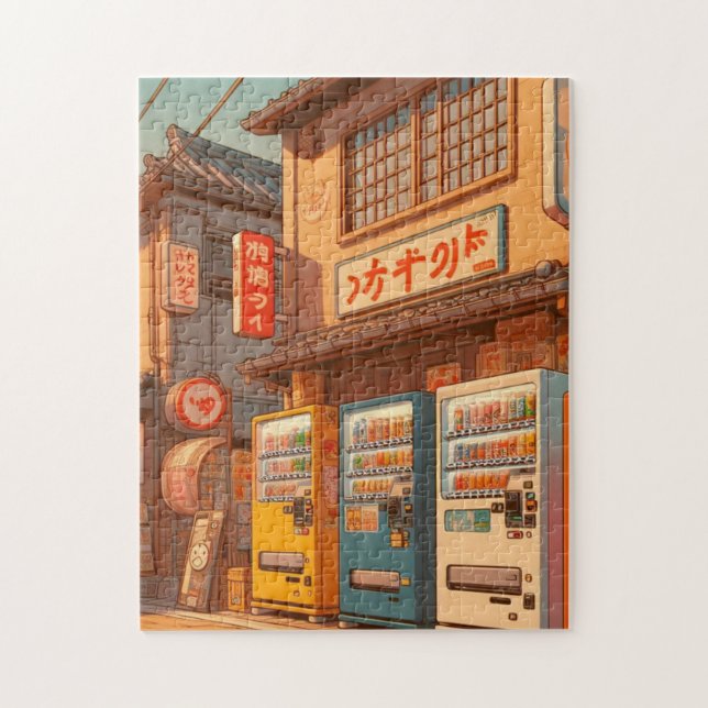 Retro Japanese Vending Machines – Showa Puzzle Pussel (Vertikal)