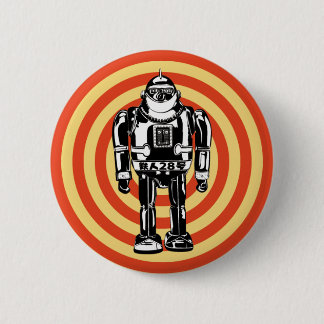 Retro japansk robot knapp