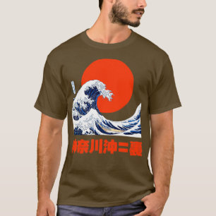 Retro japansk Underbar våggrafik T Shirt