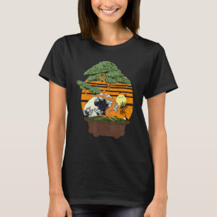 Retro japanska konstestetiska japanska kulturbubon t shirt