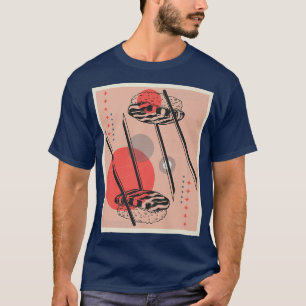 Retro Japanska Sushi Japan Anime Kawaii T Shirt
