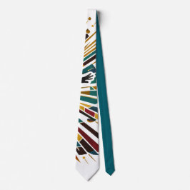Retro Jazzdans Konst Stilig Färgrik Chic Elegant Slips
