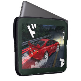 Retro JDM MK4 Supra Drift Anime Stil Bärbar Dator Laptop Fodral
