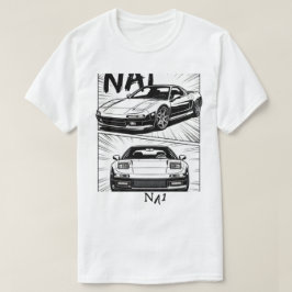 Retro JDM NA1 NSX Sportbil Manga Panel T-Shirt