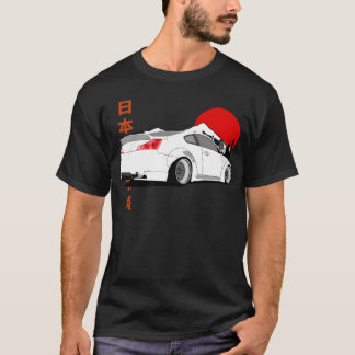 Retro JDM Sportbil Illustration Minimal Japansk T Shirt