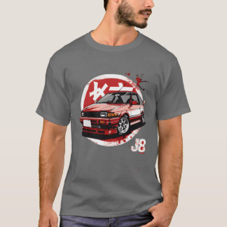 Retro JDM-stil Bilillustration vintage familj T Shirt