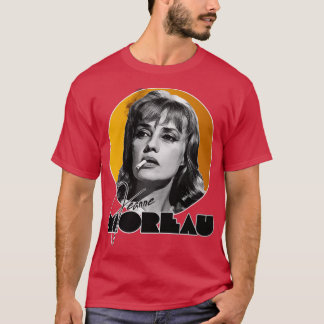 Retro Jeanne Moreau Guld Tribute T Shirt