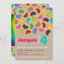 Retro Jellybobans Pop Sweet Candy Whimsical Birthd