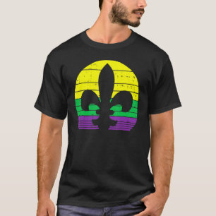 Retro Jester Hat Silhouette Mardi Gras Carnival Me T Shirt