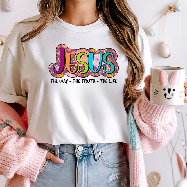 Retro Jesus Faith Påsk T Shirt (Skapare uppladdad)