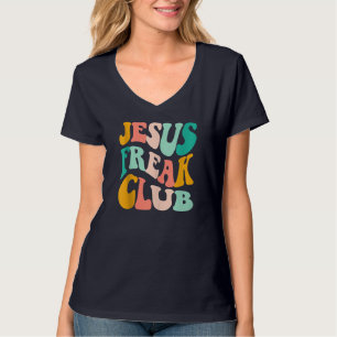 Retro Jesus-Freak Klubb Bible Verse Jesus-Älskare T Shirt