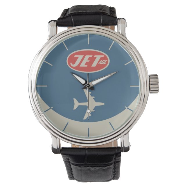 Retro Jet-ålder Armbandsur (Framsida)