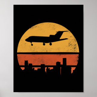 Retro Jet Flygplan För Män Och Kvinnor Poster