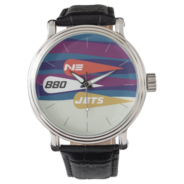 Retro Jet Jet Stil Armbandsur (Framsida)