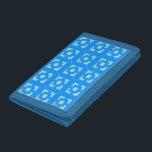 Retro Jet Set Blue Trellis Photo Wallet<br><div class="desc">Lägg till en stänk i den moderna Handflatan-Vår som är mitt i århundradet överallt med den här Retro Jet Set Blue Trellis-mönstrad plånbok. Den inspirerades av vintage-konkreta,  bryggblock. Den designade arkitekturen på 1950-talet kommer att göra ge till en vardaglig konstruktör.</div>